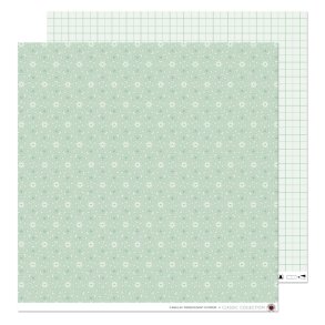 Scrap papir - Camillas Turquise Flowers