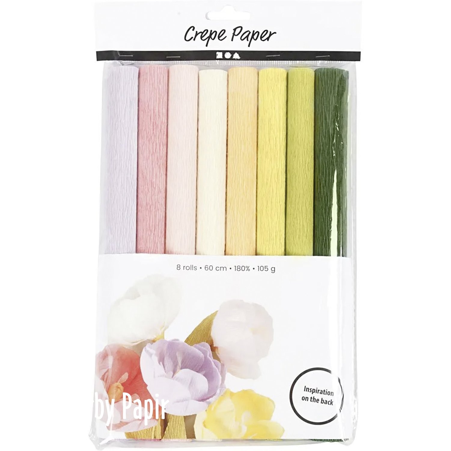 Crepepapir Pastelfarver CC Hobby