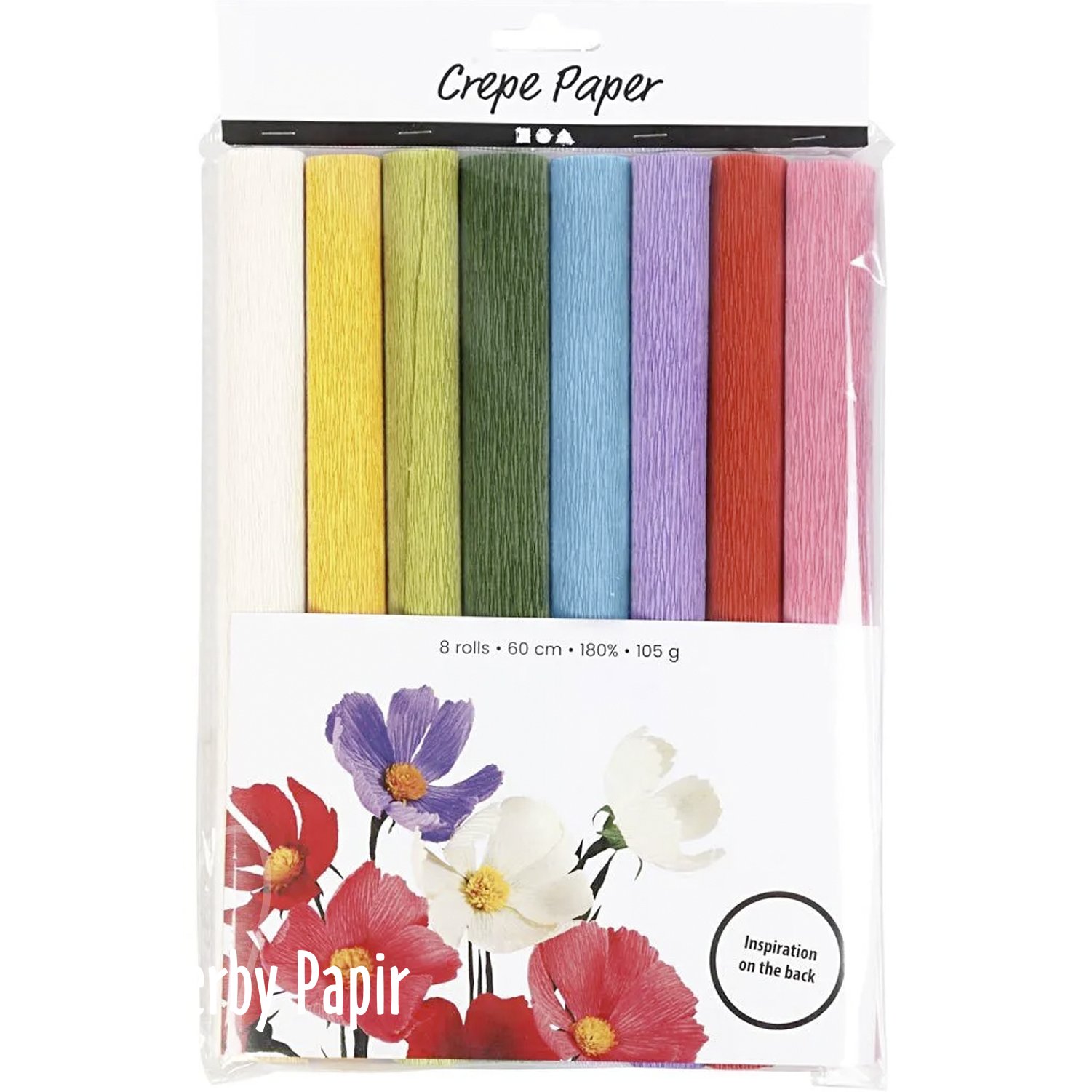 Crepepapir Farverig CC Hobby