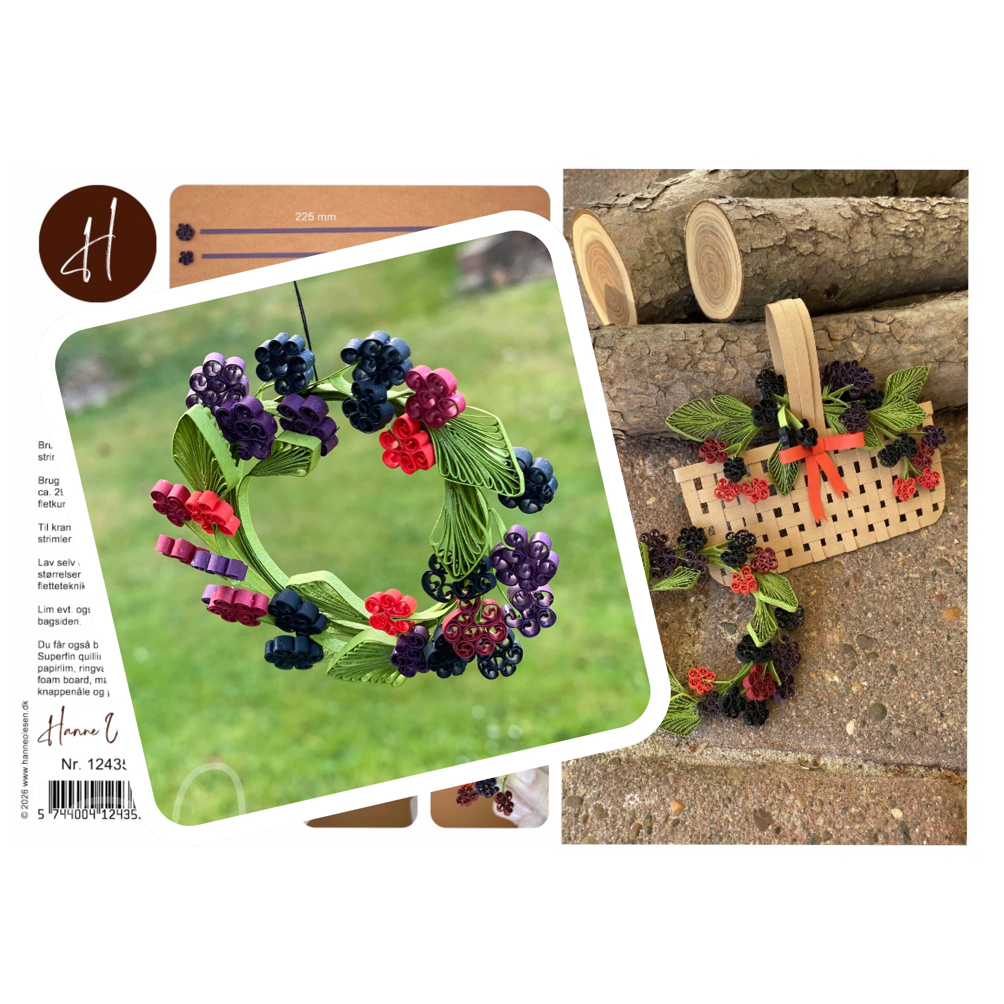 Instruktion Quilling Bromb�r, Hanne Olesen