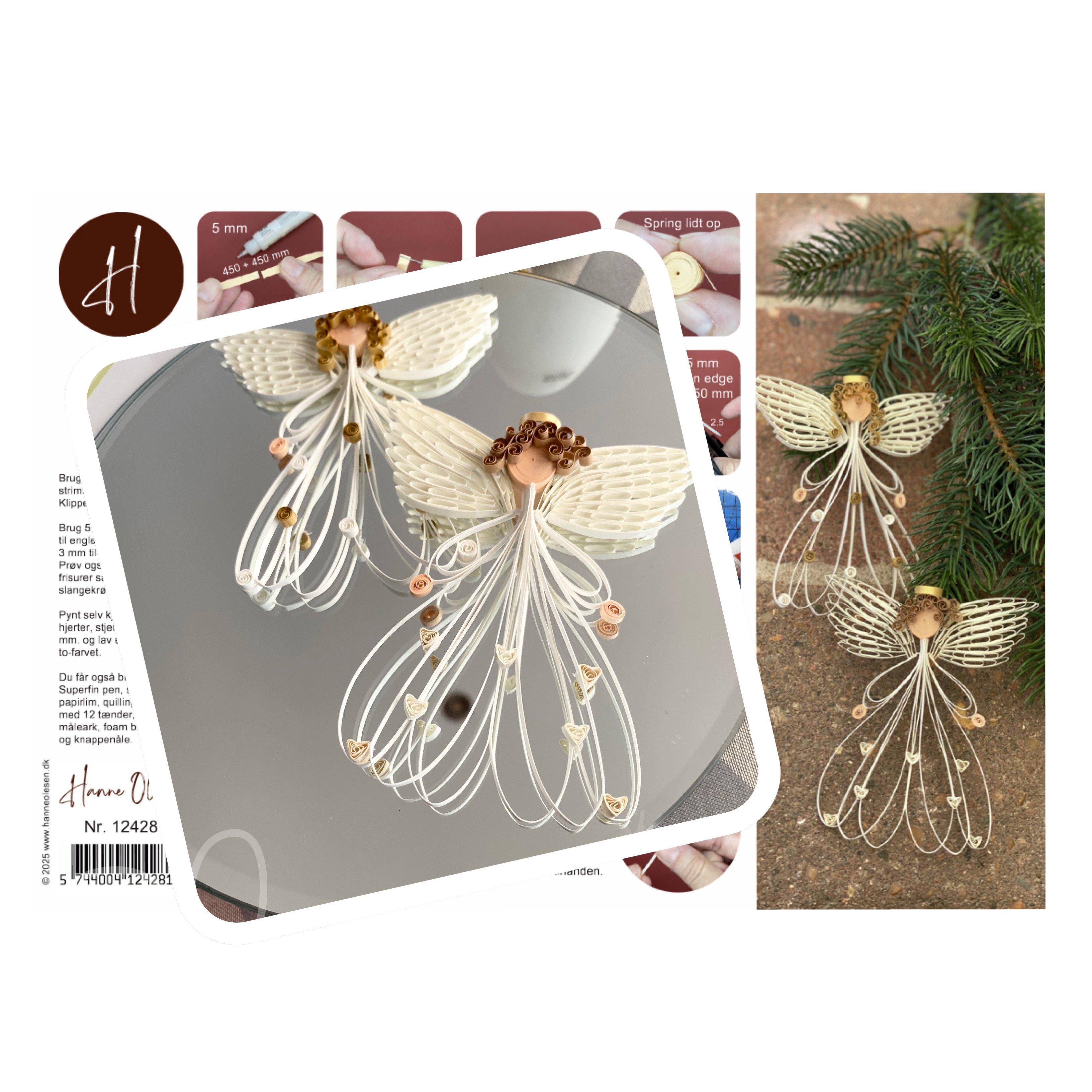 Instruktion Quilling Engel, Hanne Olesen