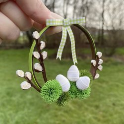 Instruktion Quilling pskekrans, Hanne Olesen