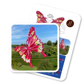 Ide-side Sommerfugl Josephine (ikke instruktion) men med ml p, Hanne Olesen