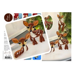 Instruktion Quilling R�dyr, Hanne Olesen