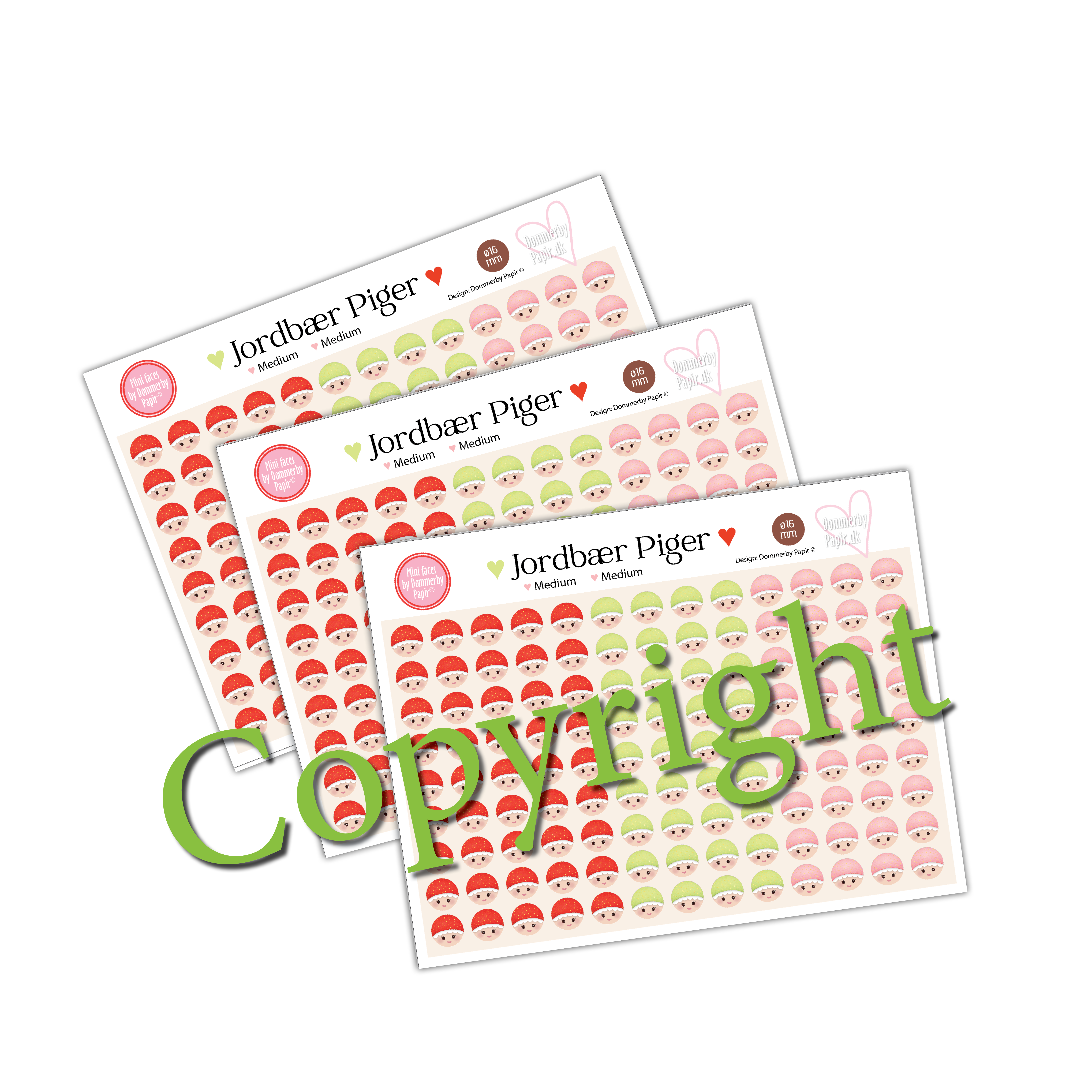 Jordb�rpiger Ansigter - Tilbeh�r