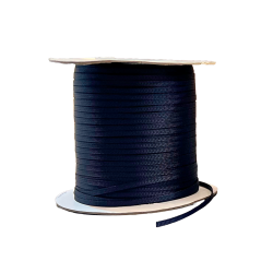 Satinbnd Naturgrn - med struktur, 3 mm - 4 mtr. 