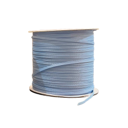 Satinbnd Naturgrn - med struktur, 3 mm - 4 mtr. 