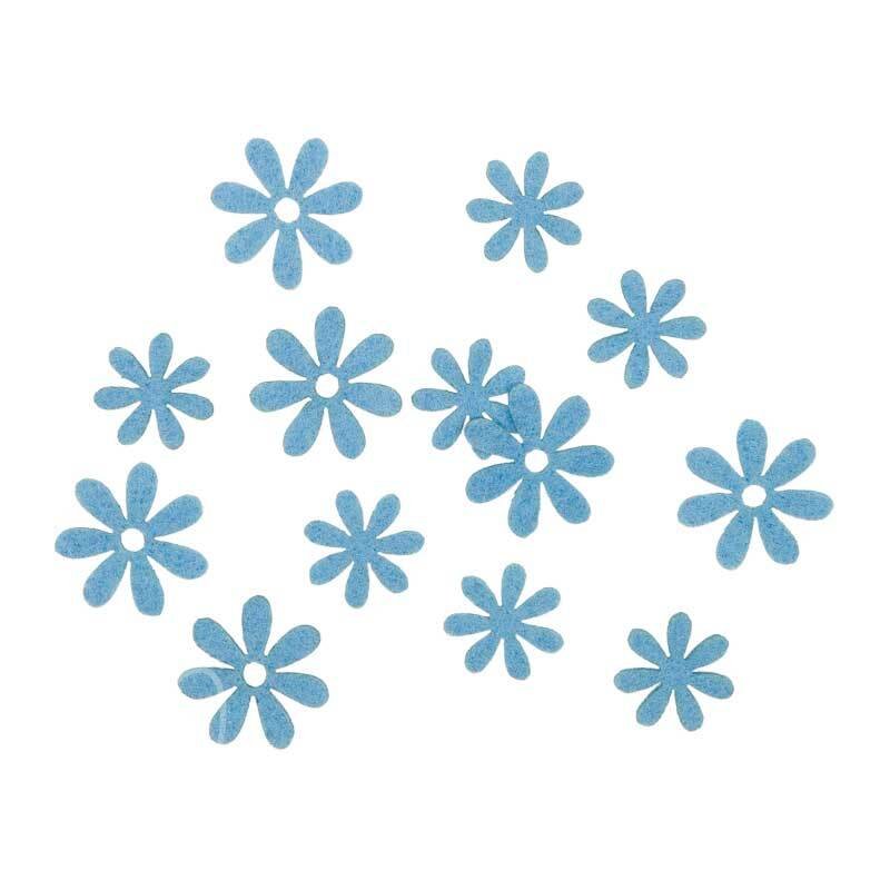 Halbach Filt blomster, Lys blå