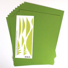 Pistacchio Papir til blade & bladskabelon