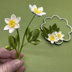 Instruktion Quilling Anemone, Hanne Olesen