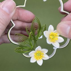 Instruktion Quilling Anemone, Hanne Olesen