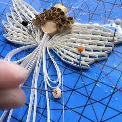 Instruktion Quilling Engel, Hanne Olesen