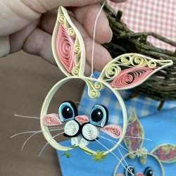 Instruktion Quilling Kaniner, Hanne Olesen
