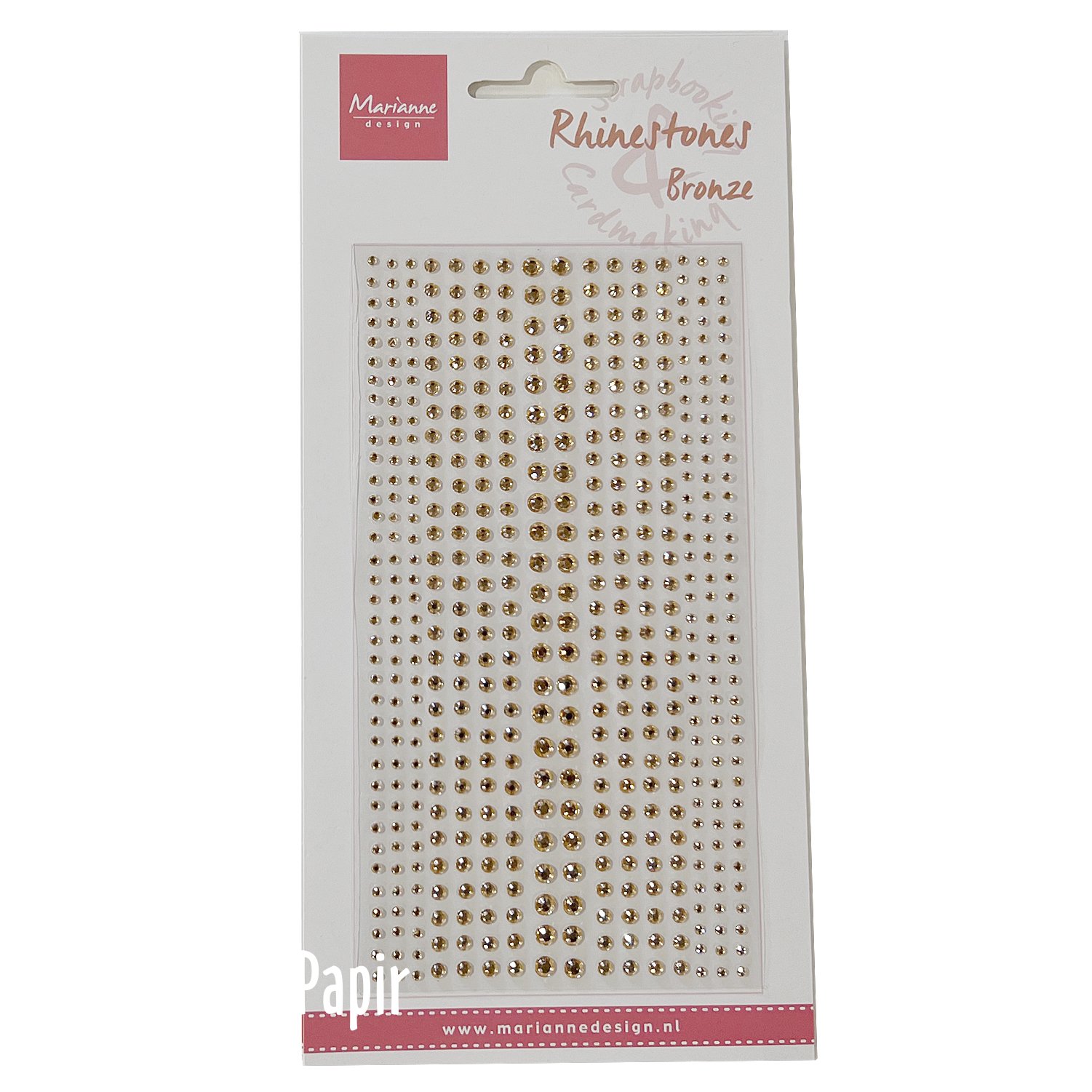 Selvklbende Rhinsten - Bronze