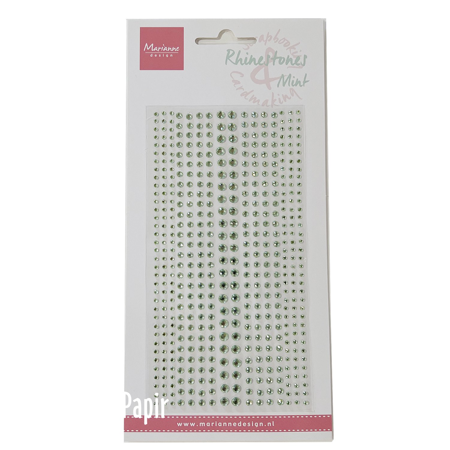 Selvklbende Rhinsten - Mint