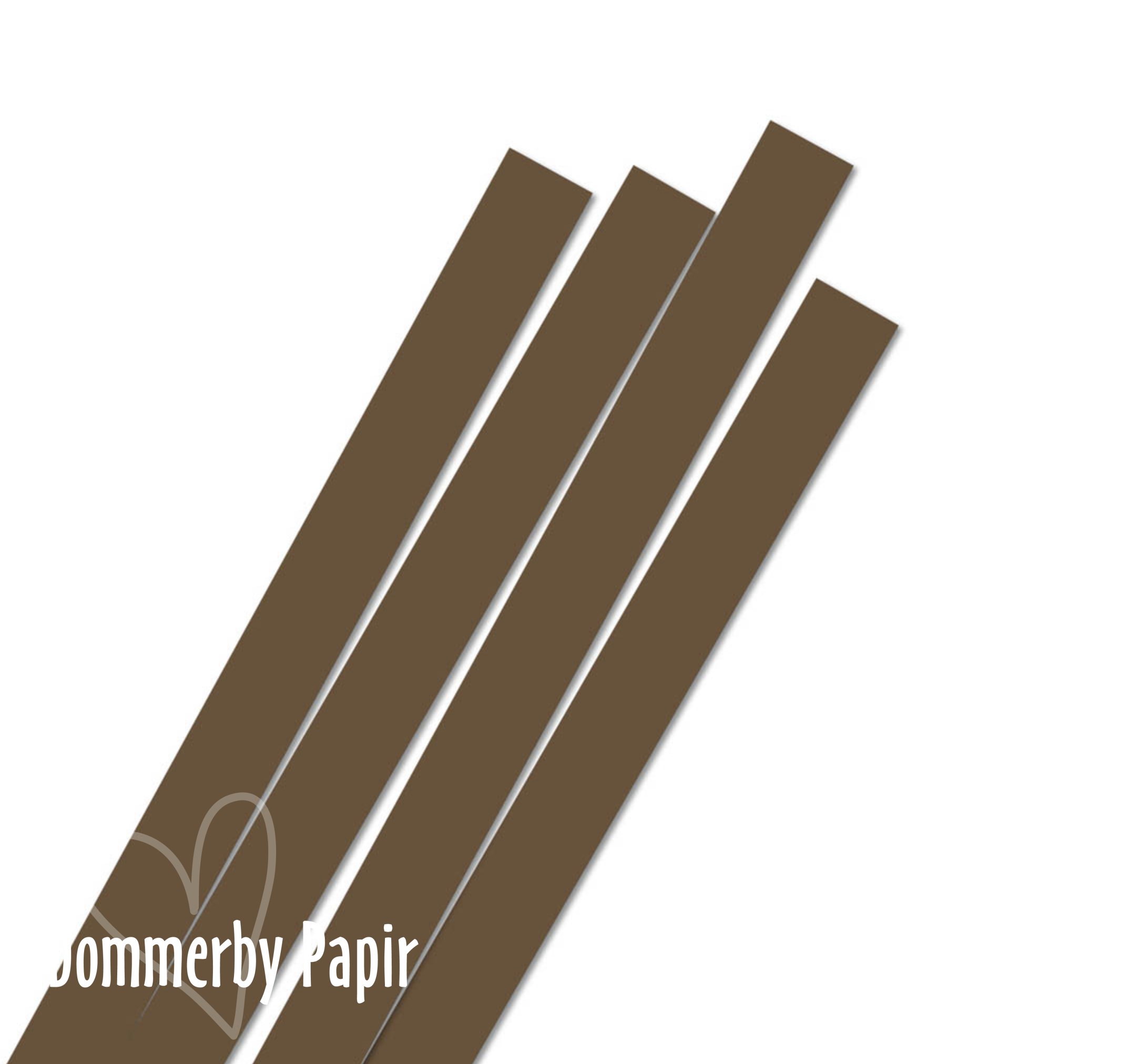 Quillingstrimler Dark Brown, 10 mm KMK