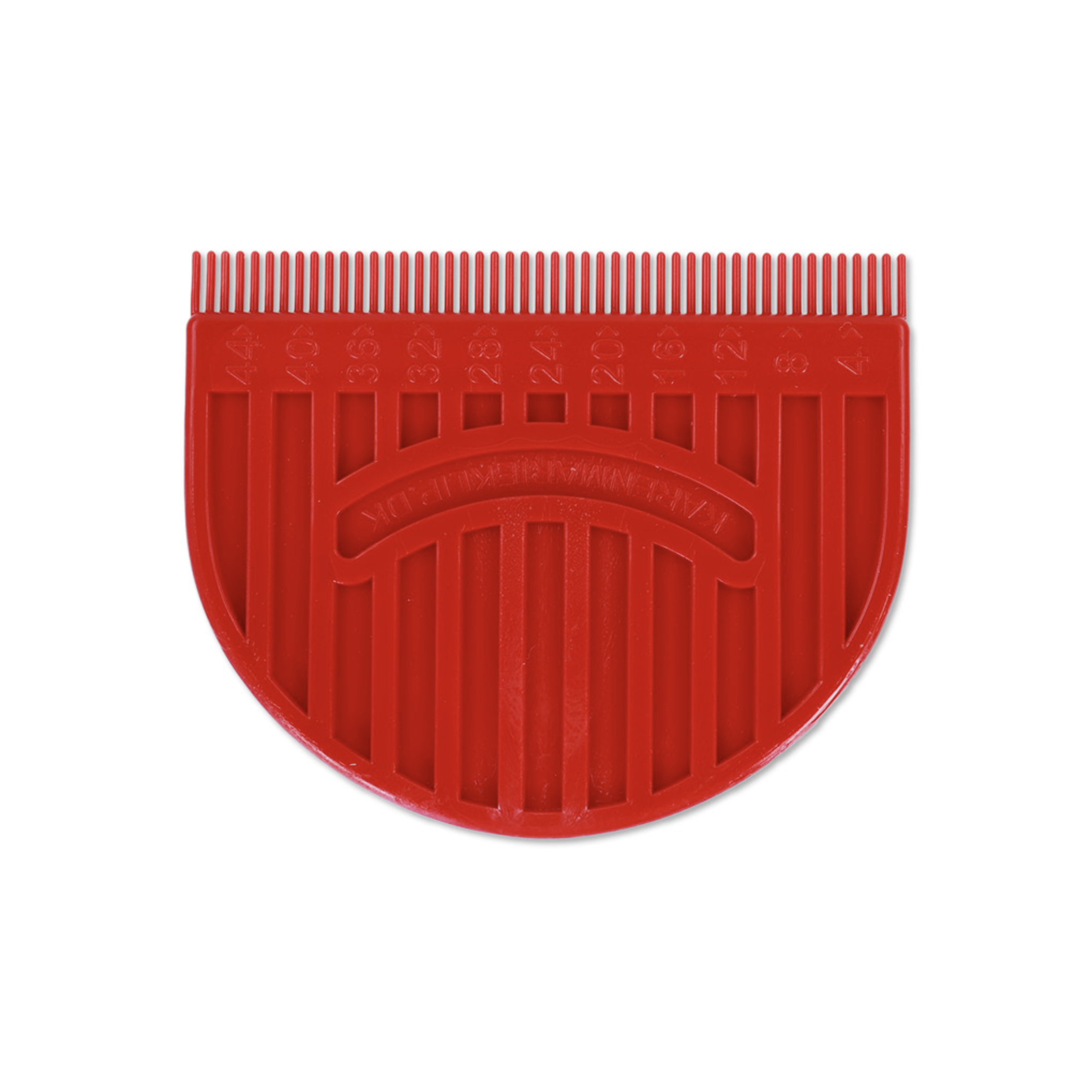 Superfine Comb by km - Rød L 6 cm