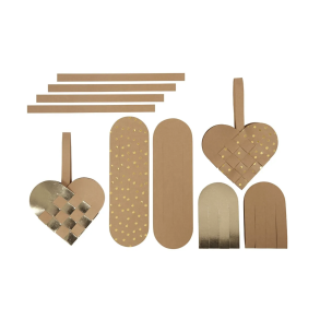 Julehjerter af lderpapir