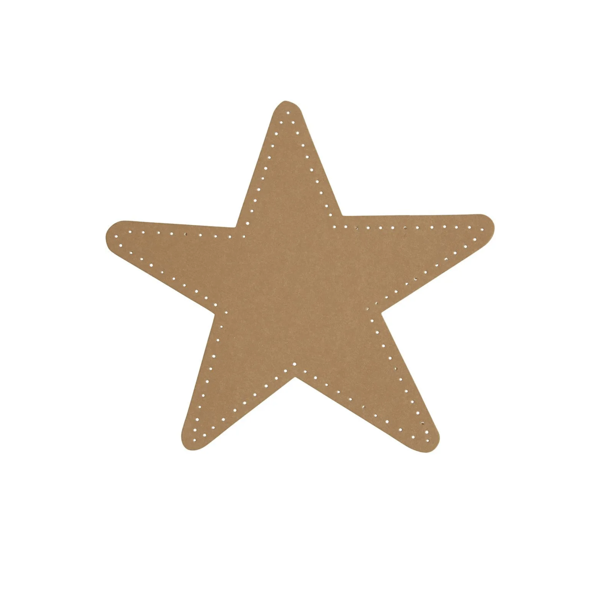 Stjerne af lderpapir, 17 cm
