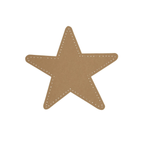 Stjerne af lderpapir, 17 cm