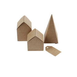 Sde huse og trer, udstansede