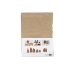 Sde huse og trer, udstansede