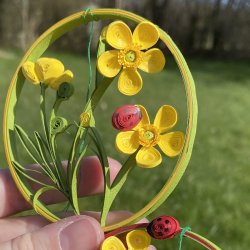 Instruktion Quilling Sm�rblomst, Hanne Olesen