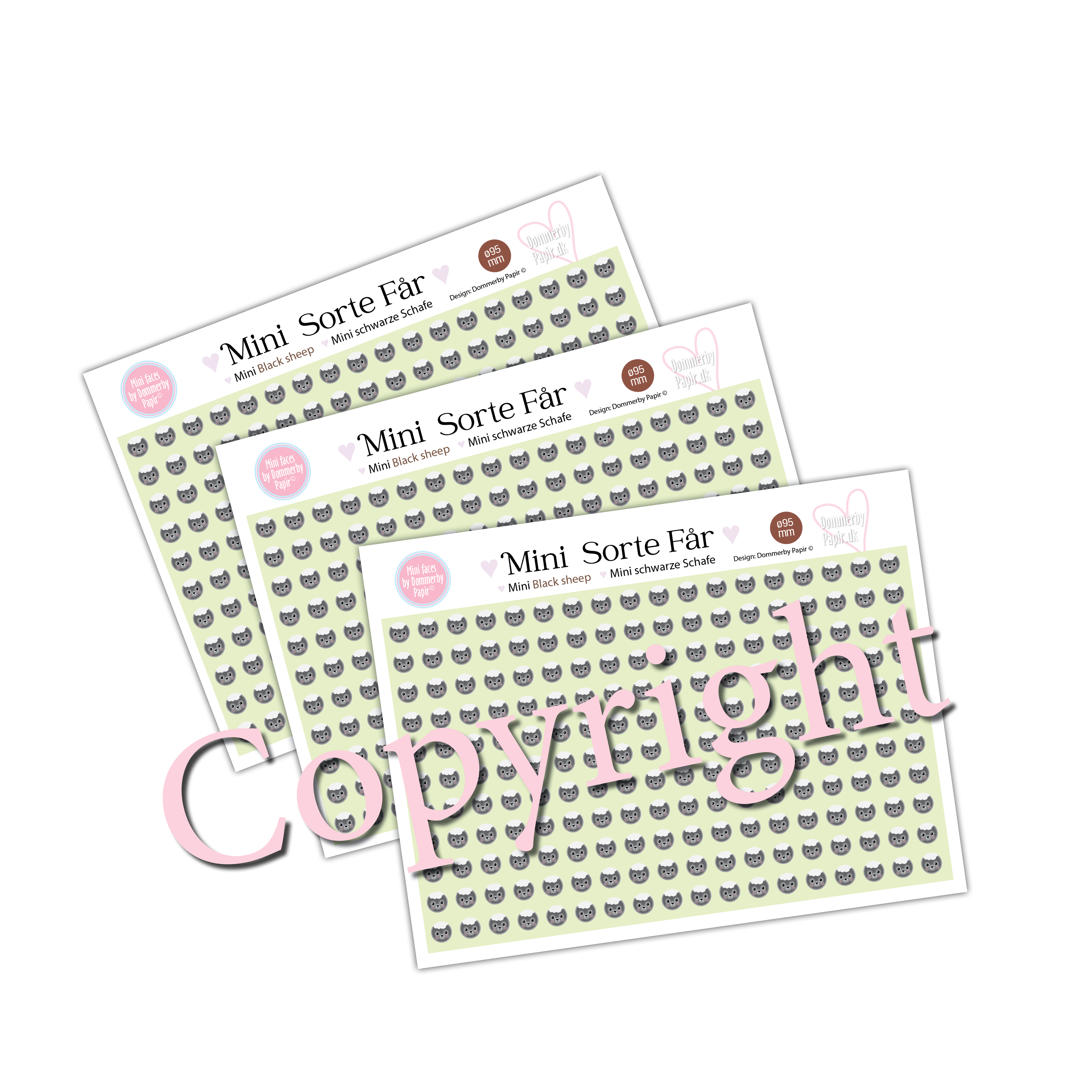 Miniature Sorte F�r Ansigter - Tilbeh�r