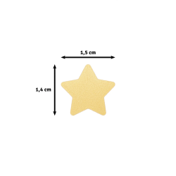 Stjerne Punch Vaessen 1,5 cm