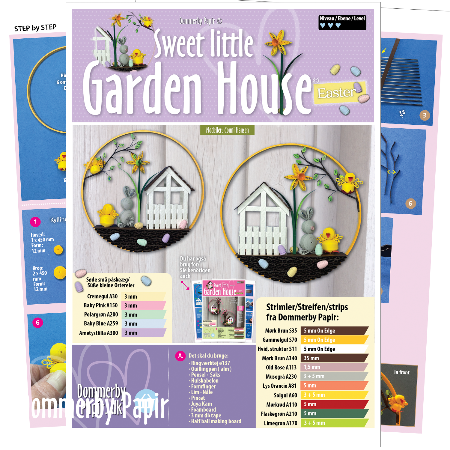 Sweet little garden house Easter - Opskrift