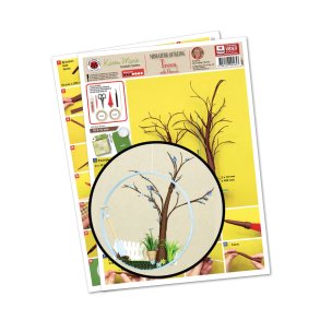  3D Trees with flowers - by Karen Marie Klip