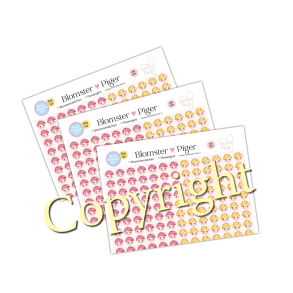 Viola Girls Ansigter Pink & Yellow - Tilbehr