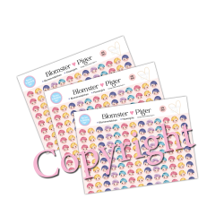 Viola Girls Ansigter Mix - Tilbehr