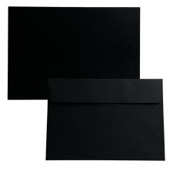 Kuvert A5 selvklbende - Sort - 5 stk.