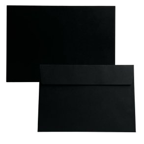 Kuvert A5 selvklbende - Sort - 5 stk.