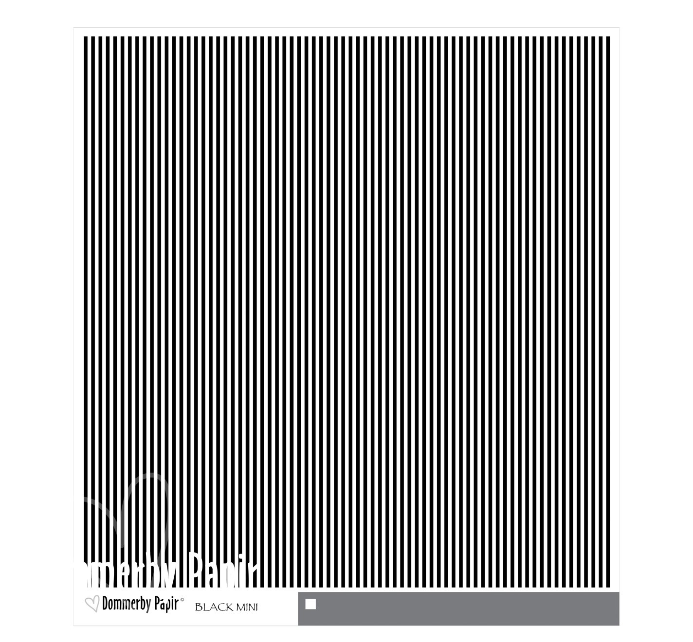 Ministrib - Sort, 305x305 mm