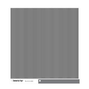 Ministrib - Sort, 305x305 mm