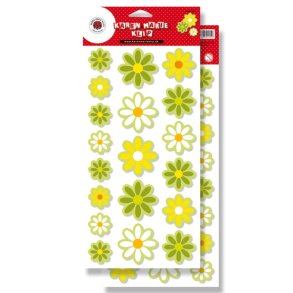 Grnne blomster, small - udstanset 