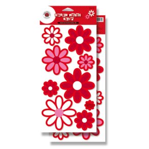 R�de blomster, large- udstanset 