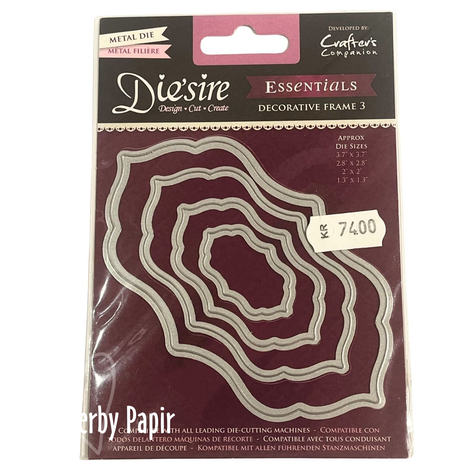 Crafters Companion - Die - Decorative frame 4 str.