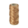 Cordelb�nd med glimmer - 25 meter - Kobber