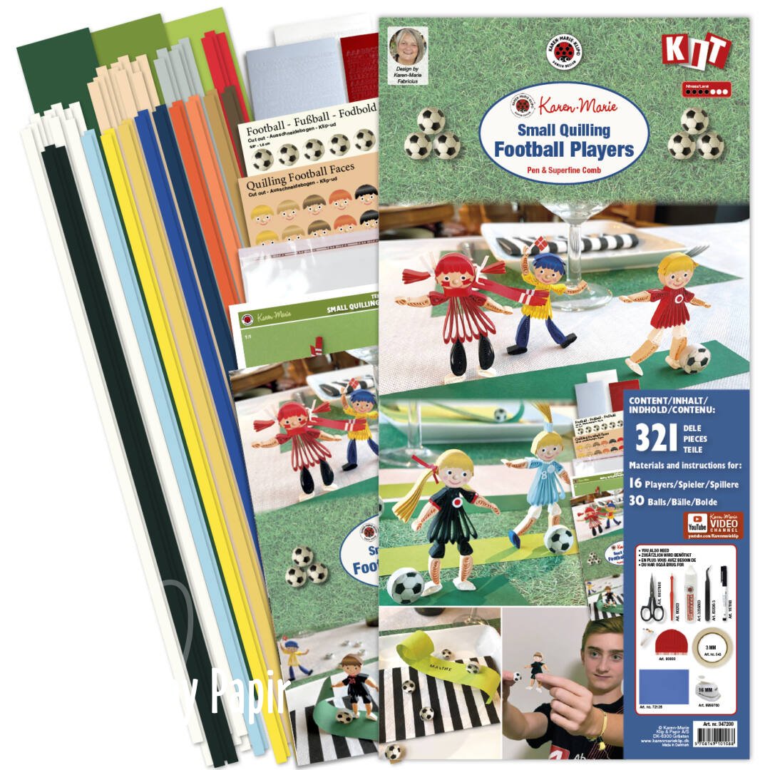 Karen Marie Klip Opskrift kit - Football Players