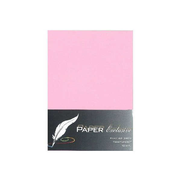 Kort A6 - Lys Pink