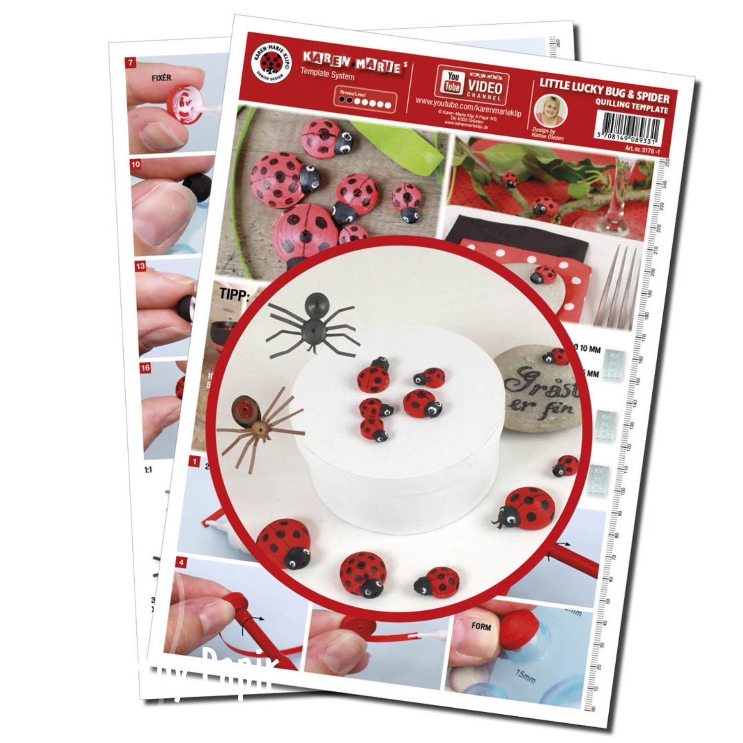 Ladybug / Mariehne - Opskrift