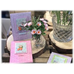 Scrap papir - Camillas Lime Flowers