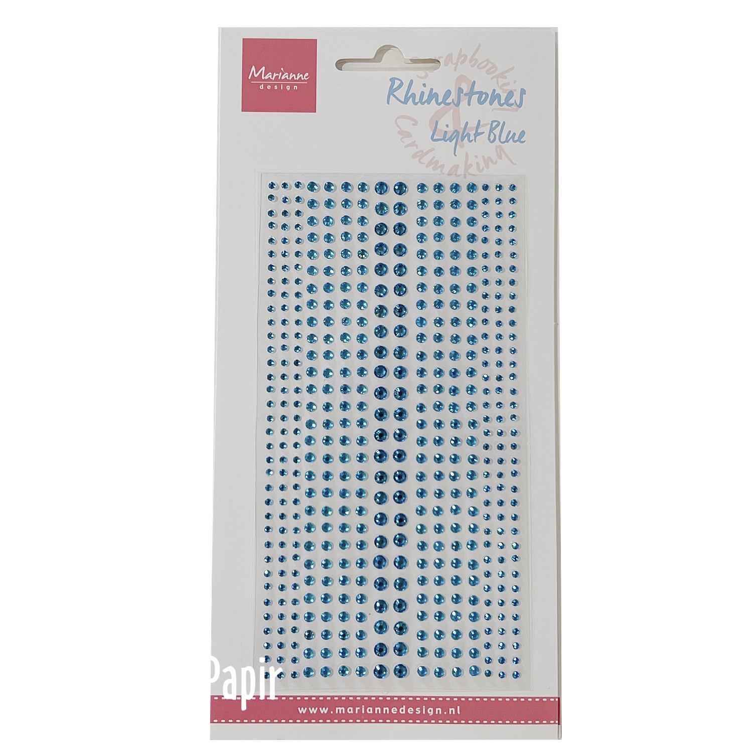 Selvklbende Rhinsten - Light Blue