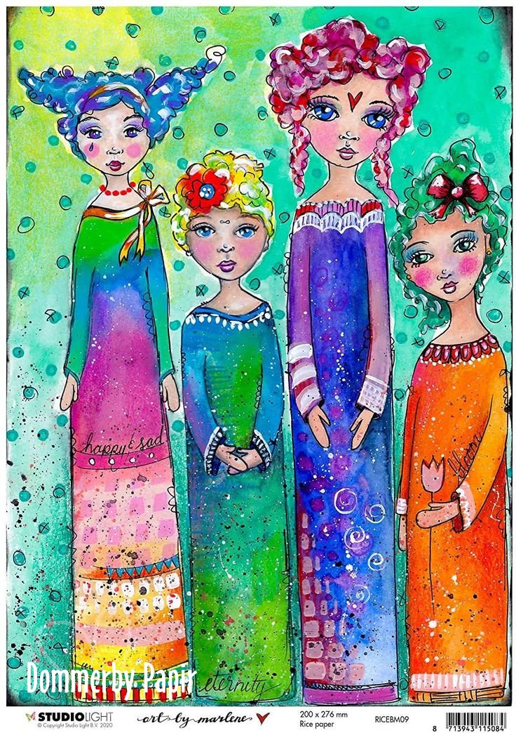 Rispapir med motiv - Art by Marlene 09