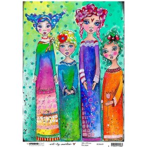 Rispapir med motiv - Art by Marlene 09