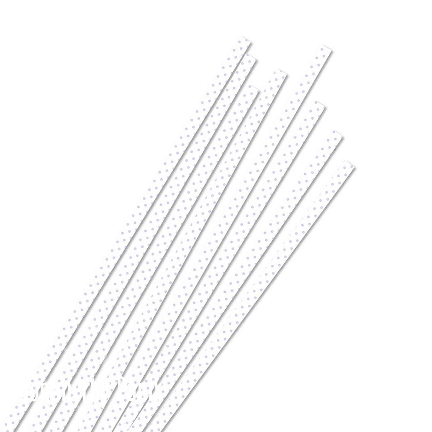 Quillingstrimler White Lilac dots, 3 mm KMK