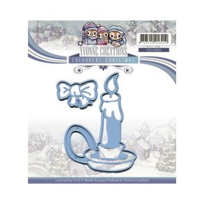 Yvonne Creations - Die - Christmas candle